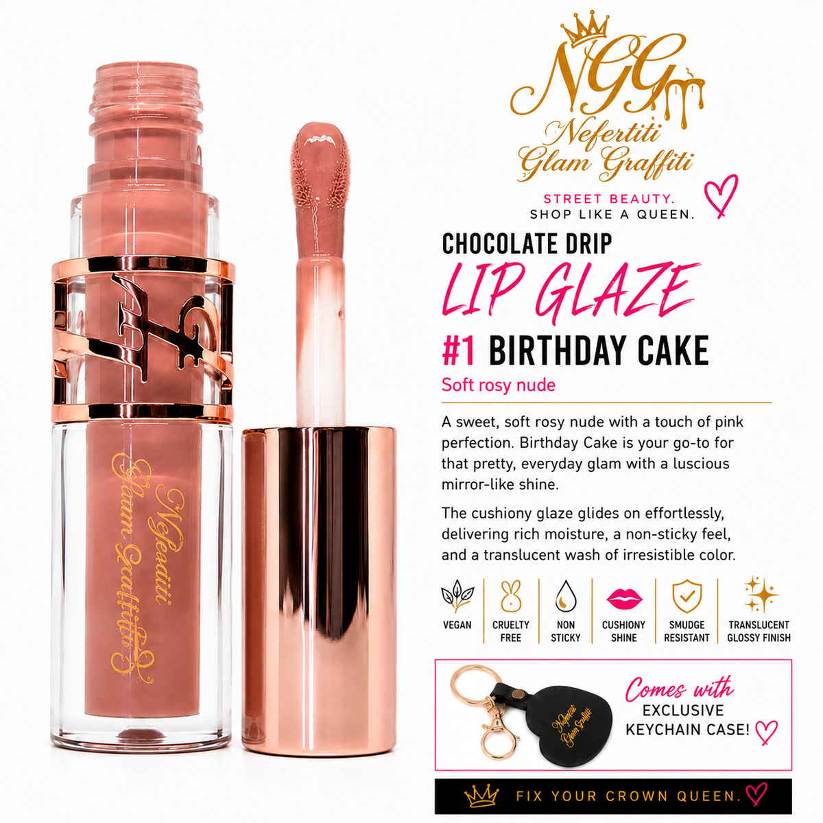 Lip Glaze - Birthday Cake (01)