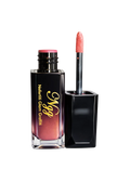 Lipstick with applicator and case on a white background
