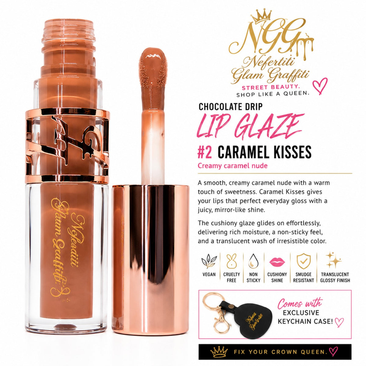 Lip Glaze - Caramel Kisses (02)