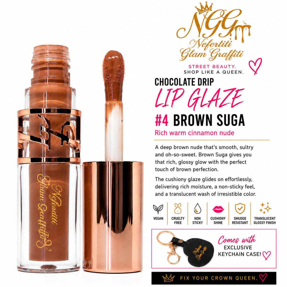 Lip Glaze - Brown Suga (04)